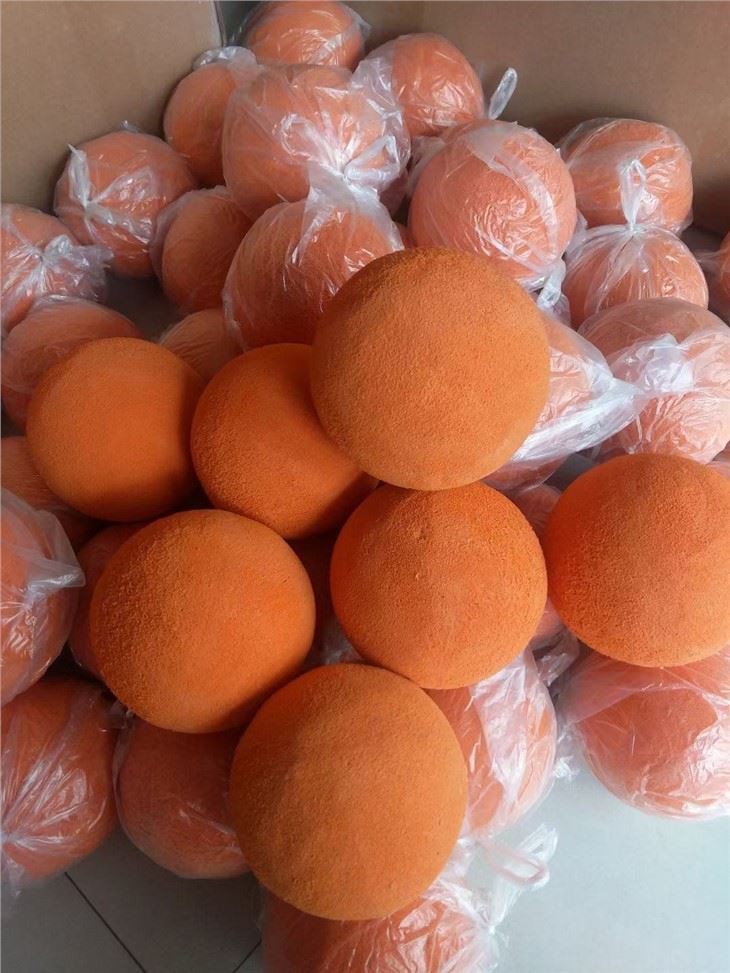 Custom Sized Sponge Rubber Hose Cleaning Ball Concrete Pump Cleaning Sponge Ball